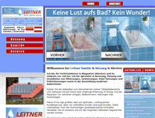 Tablet Screenshot of leitner-heizungen.com